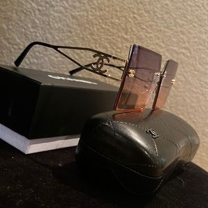 CC Chanel big frame summer shades multi color classic fashionable